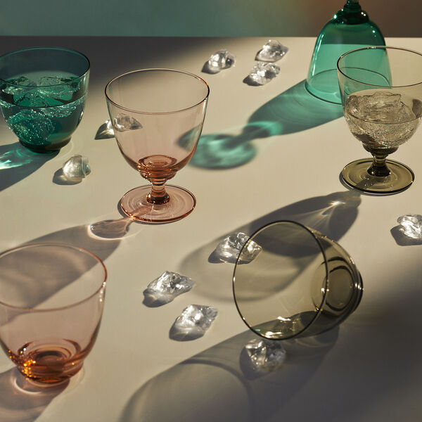 Flow Tumbler, emerald green, Holmegaard