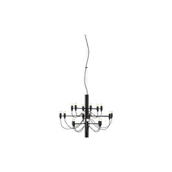 2097/18 Chandelier, black, Flos