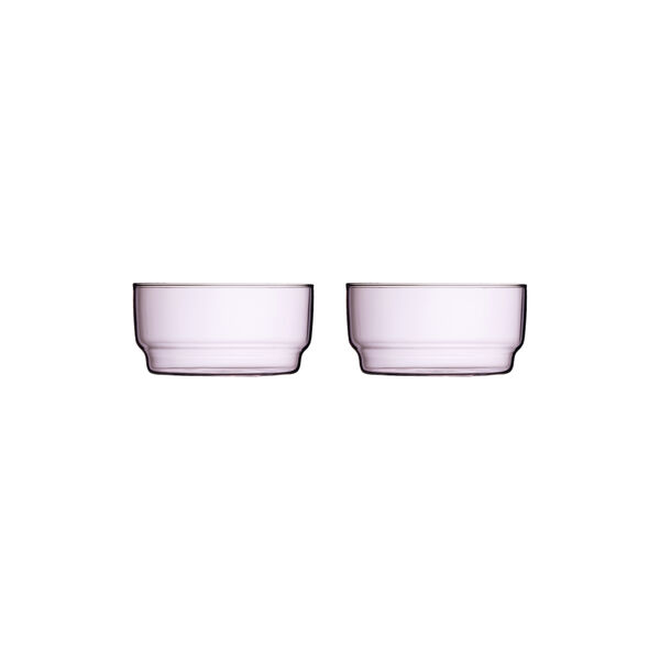 Torino Bowl, pink, Lyngby Glas