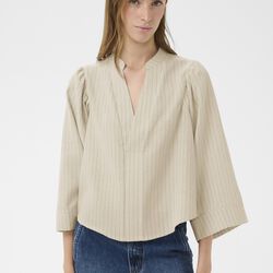 KBFelia Blouse, stone stripe, Karen by Simonsen