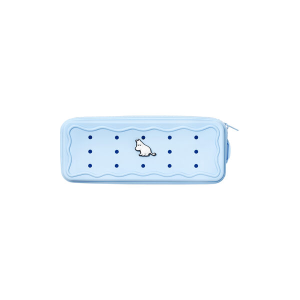Pencil case + charm Moomintroll, blue, Moomin Arabia