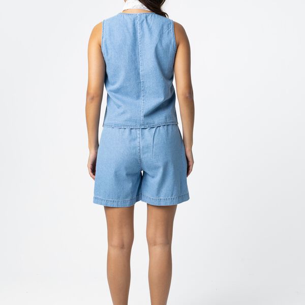 ELENORA denim vest, light denim blue, Coster Copenhagen