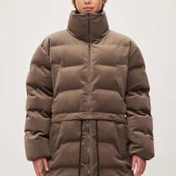Jacket Puffer Hybrid Cord, dark rock, Rethinkit