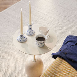 Blue Fluted Plain Candle Holder 11,5 cm, Royal Copenhagen