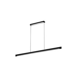 INLAY S1400 LINEAR Pendant, matt black/satin silver, LIGHT-POINT