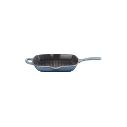 Signature cast iron square grillit 26 cm, chambray, Le Creuset