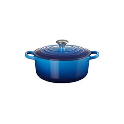 Signature Round Pot &Oslash; 20 cm, azure blue, Le Creuset