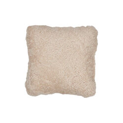 New Zealand Sheepskin Cushion, pearl, NATURES Collection