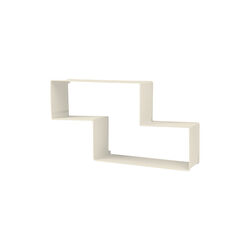 Dédal Shelf, cream white semi matt, GUBI