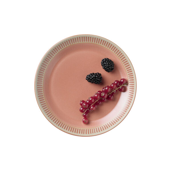 Colorit Plate Ø 19 cm, coral Colorit Plate Ø 19 cm, coral, Knabstrup Keramik