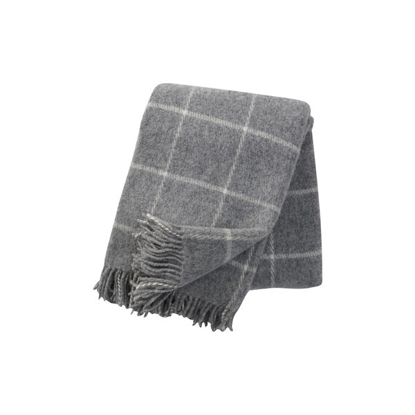 Vinga wool blanket, light grey Vinga wool blanket, light grey, Klippan Yllefabrik