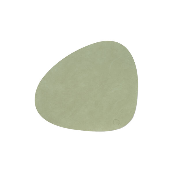 Nupo table mat Curve L, olive green, LIND DNA