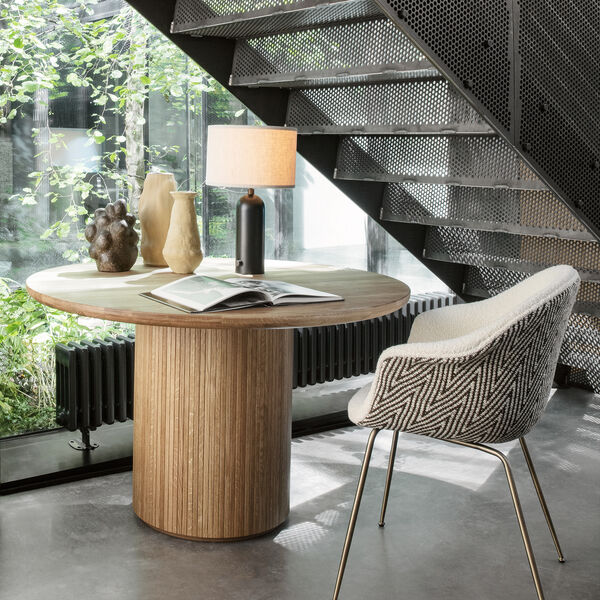 Moon Round Dining Table, oiled oak Moon Round Dining Table, oiled oak, GUBI