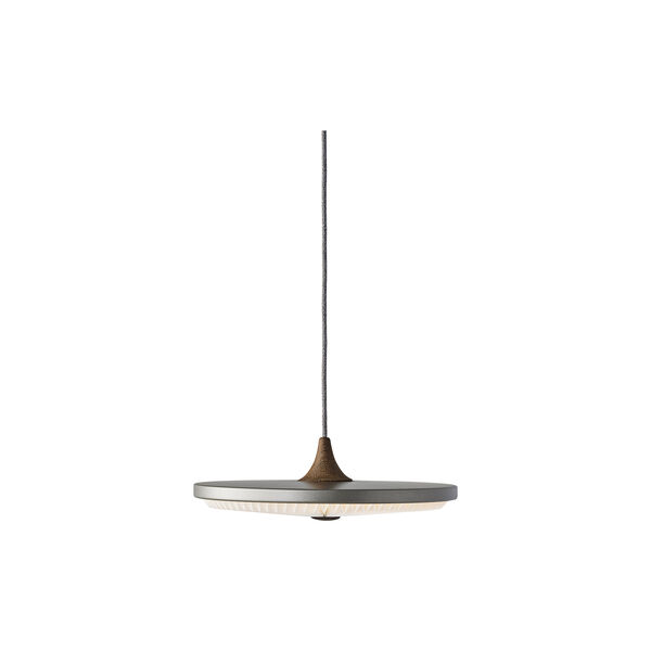 Soleil Pendant with Paper Shade, thunder sky/smoked oak, LE KLINT