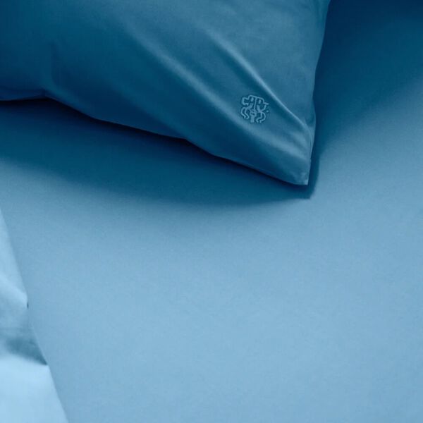 SUPIMA PERCALE Flat Sheet, bright blue, Georg Jensen Damask