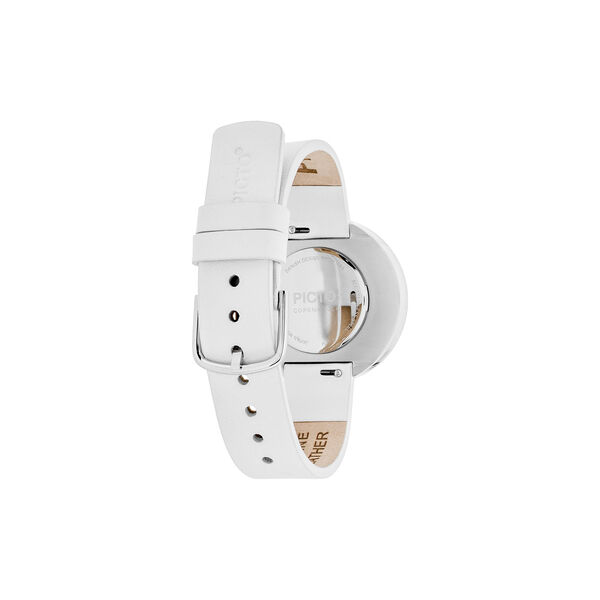 PICTO Wrist Watch, white/steel/white, PICTO