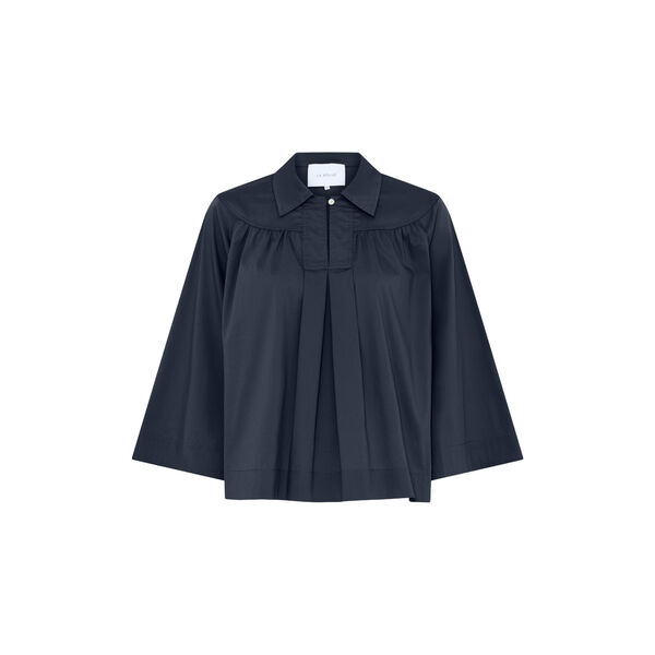 Vilma Shirt, dark blue, LA RŌUGE