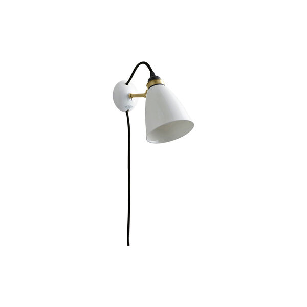 Hector 30 Wall Light Plug with Switch and Cable, natural white, Original BTC