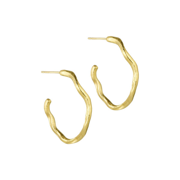 Nina earrings large, gold plated, Pure by Nat