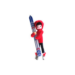Boy with Skiis 1996, Anne Beate Design