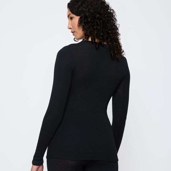 Beauty Layers LSL Top Wool, black Beauty Layers LSL Top Wool, black, Triumph