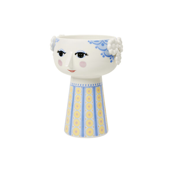 Eva Vase 18.5 cm, blue Eva Vase 18.5 cm, blue, Bjørn Wiinblad