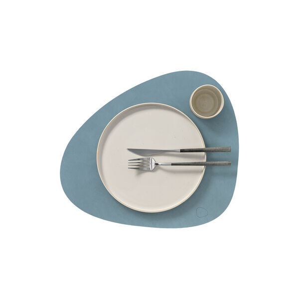 Nupo table mat Curve L, light blue, LIND DNA