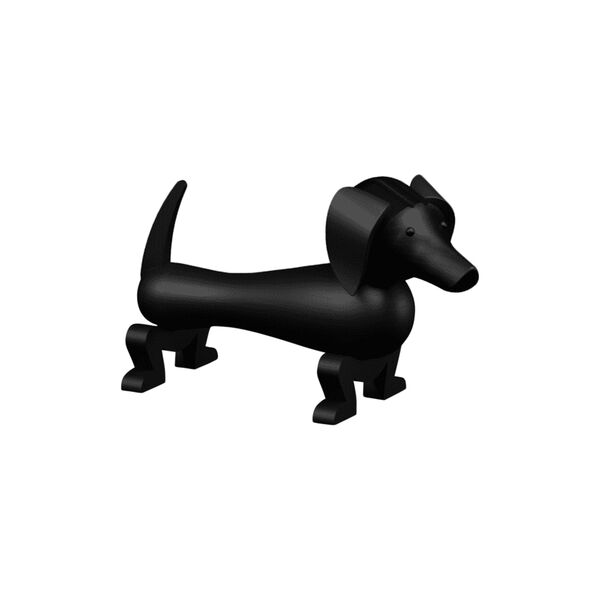 Dog Small, dark stained oak, Kay Bojesen Denmark