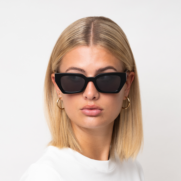 LUNA sun glasses, black/transparent, MESSYWEEKEND