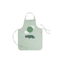 Happy Clouds Waterproof Kids Apron, green, Done by Deer