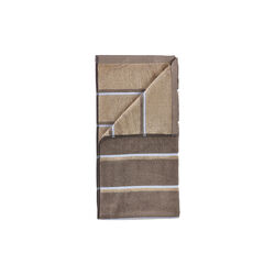 Sauna Towel, taupe/camel/sky blue, Zone Denmark