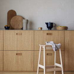 Angle Standard Bar Stool, beech, Form & Refine