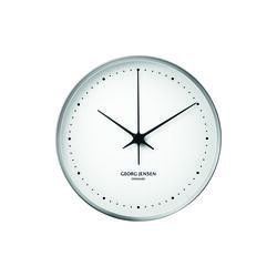 Koppel Wall Clock, white/steel, Georg Jensen