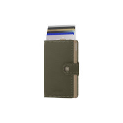 Miniwallet, saffiano olive, Secrid