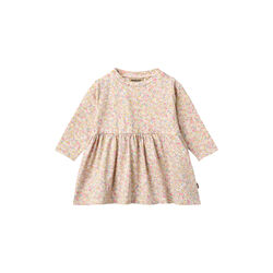 Jersey Dress L/S Sessa, blush flower meadow, Wheat
