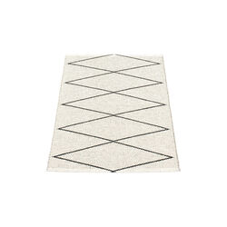 Max Plastic Rug, black/vanilla, Pappelina