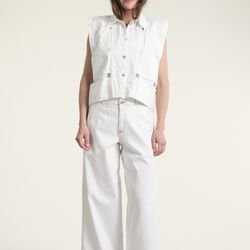 Jinzu wide pants, white, BITTE KAI RAND