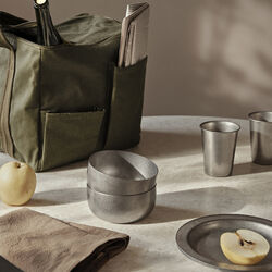 Tumbled Bowl, stainless steel, Ferm Living
