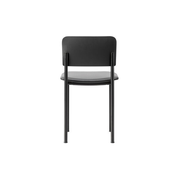 Plan Chair Seat Upholstered, black lacquered ash/Omni 301, Fredericia Furniture