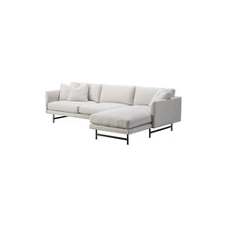 FF5625 Calmo 3-seater Sofa Chaise, beige/black, Fredericia Furniture