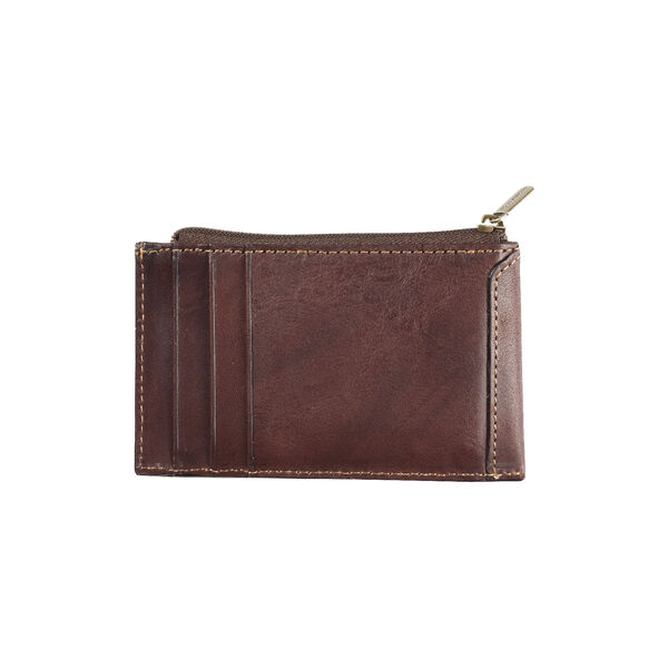 Creditcard zip wallet, dark brown Creditcard zip wallet, dark brown, Tony Perotti