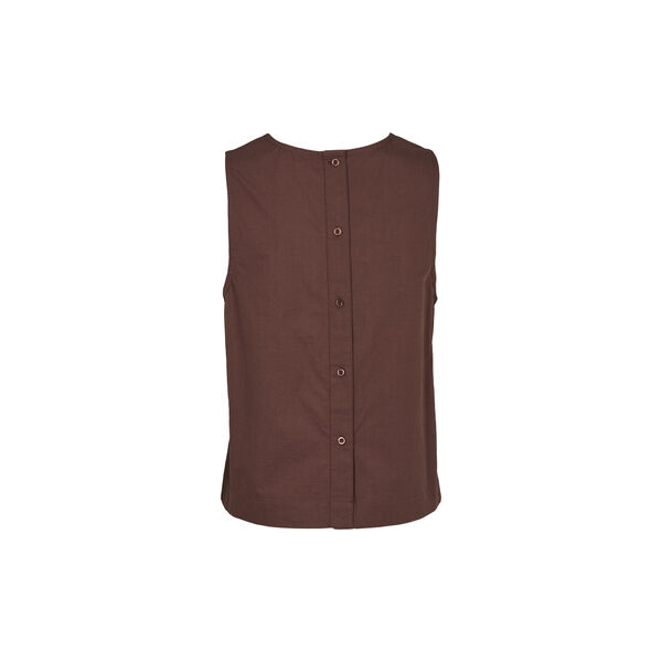 Ida Top, chicory coffee, Basic Apparel