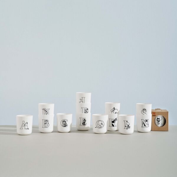 Moomin ABC Cup G, moomin white, RIG-TIG