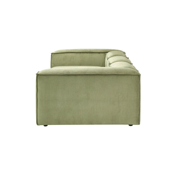 Lennon Modular 4-Seater Sofa, corduroy olive green, Westwing Collection