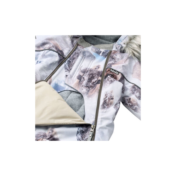 Pyxis Fur Snowsuit, bison, Molo