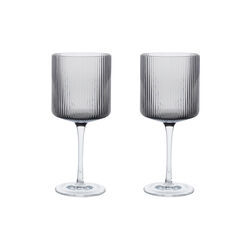Ripple R&oslash;dvinsglas 2 stk., Ferm Living