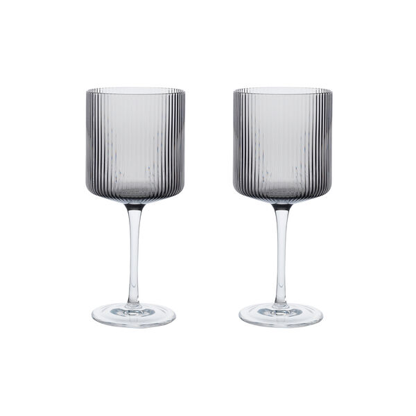 Ripple R&oslash;dvinsglas 2 stk., Ferm Living