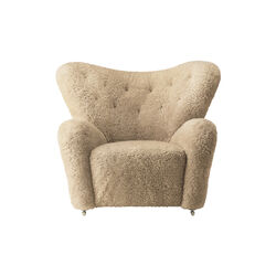 The Tired Man Lounge Chair, dark stained oak/honey, Audo Copenhagen