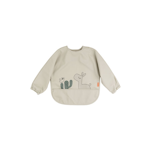 Lalee Sleeved Pocket Bib, sand, Done by Deer