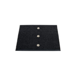Peg Plastic Rug, black/linen, Pappelina